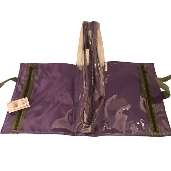 Lavender and Green Toiletries Travel Case - Picture 10 of 14